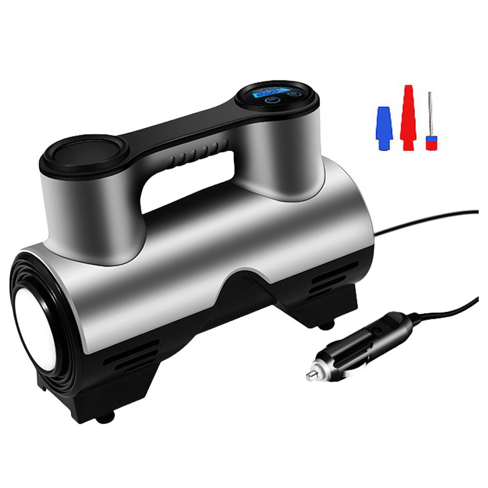 

Портативний автомобільний повітряний компресор 120 Вт Електричний насос для надувних шин РК-дисплей Цифровий автомобільний насос для шин Портативний насос для накачування шин