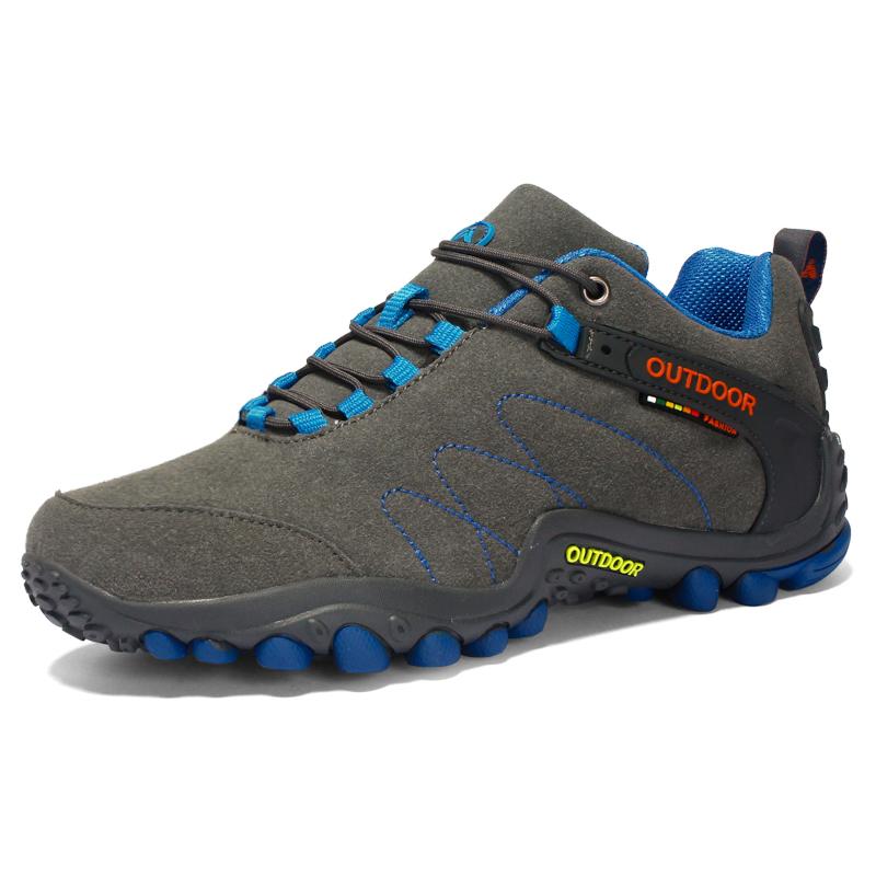 HIKEUP Men Casual Shoes Outdoor Hiking Sneaker Women Sport Winter Shoes Waterproof And Warm Suede Trekking Shoes