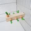 Bird Stand Perch Toy,Bird Cage Accessories for Parakeets Cockatiels Lovebirds Conures Bird Chewing Toy Wooden Perch Stand