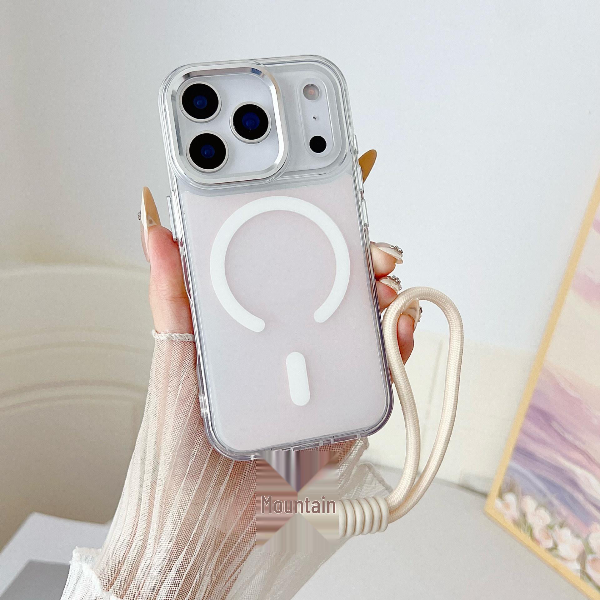 

Яркий переливающийся чехол-хамелеон для iPhone 17 Pro Max со шнурком, совместимые аппаратные кнопки для 11/12/15/16 iPhone 16 Pro