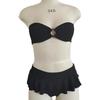 Pink European & American Sexy Bandeau Bikini Set