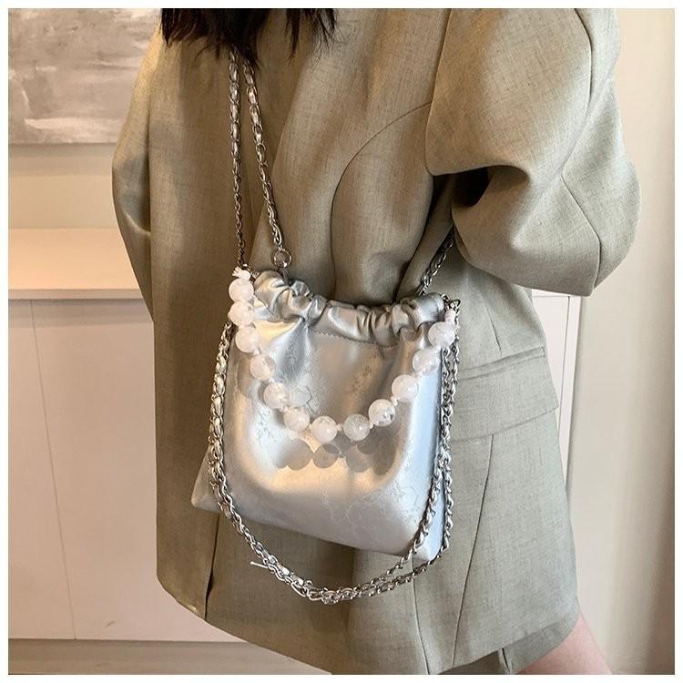 IELGY Exquisite and Fashionable Handbag, Foreign Style Solid Color Versatile Shoulder High Texture Simple Trend Messenger Bag