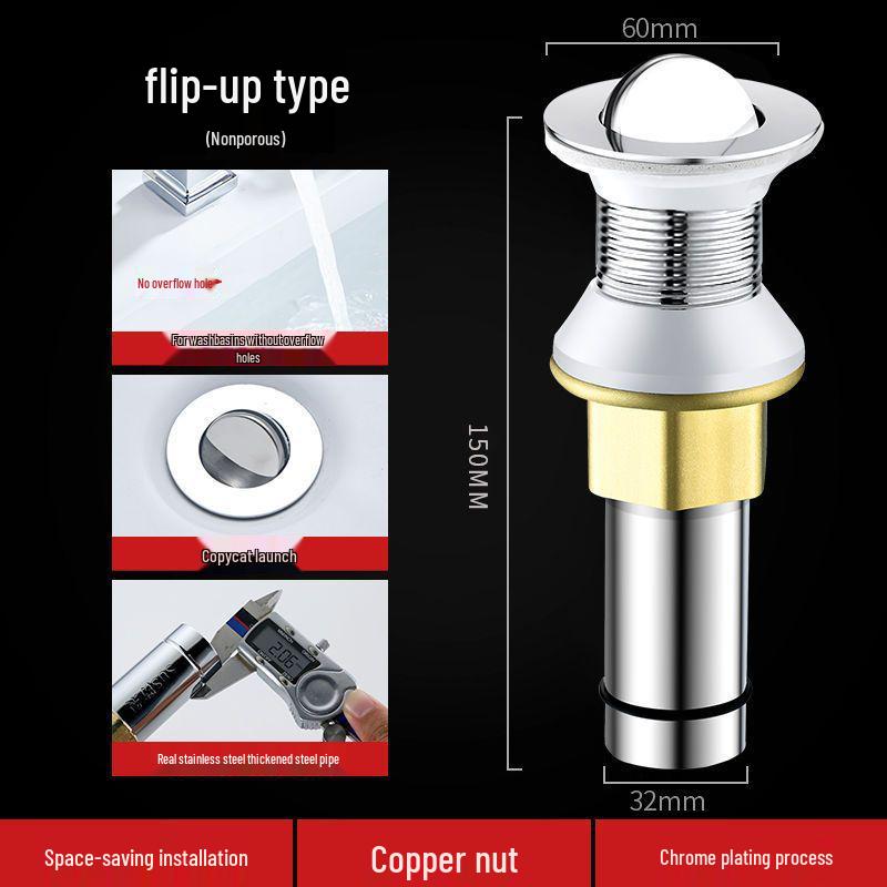 Sink Odor Blocker Downpipe Upgrade for Washbasins