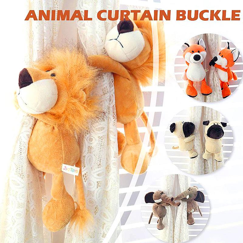 1pcs Room Jungle Tieback Forest Tie Backs Animals Curtain Holder Hooks Children Straps