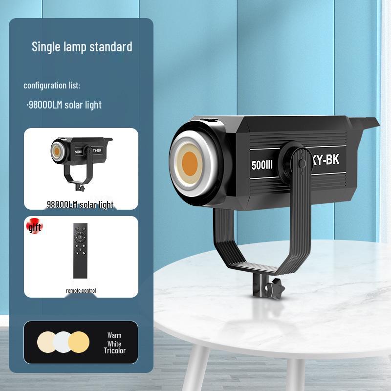 300W LED Studio Photography Light with Deep Parabolic Softbox
