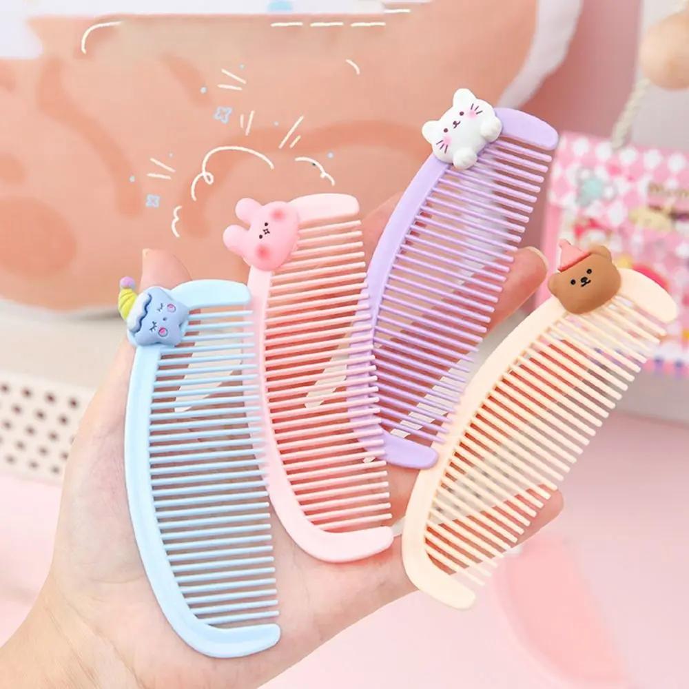 Cartoon Mini Crescent Comb Cute Children's Small Comb Student Carrying Plastic Hairdressing Comb Net Red Small Gift