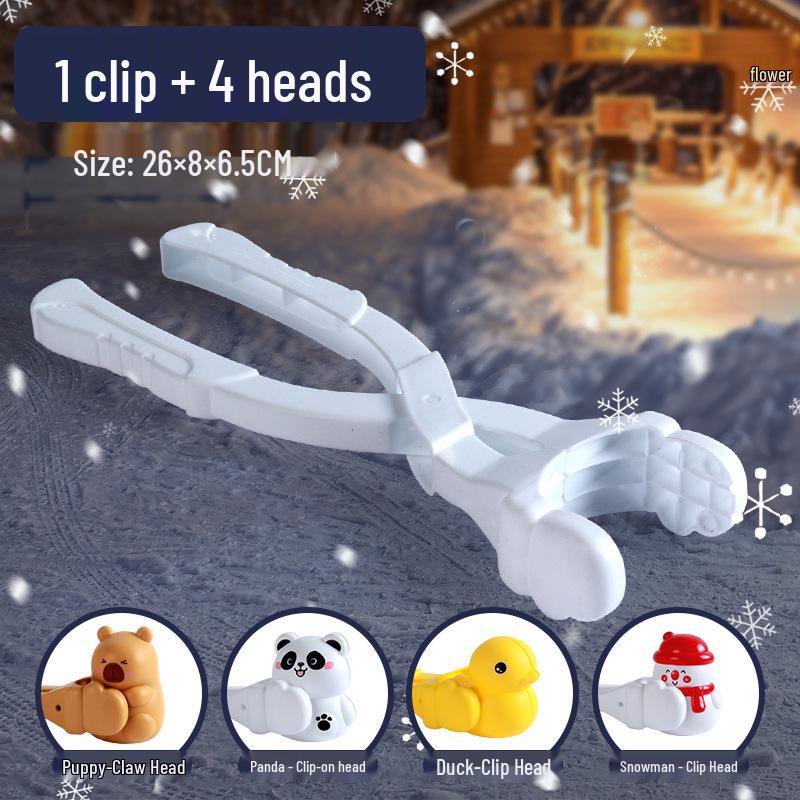 Kids' Duck Snowball Maker Toy – Winter Snow Play Tool for Snowball Fights