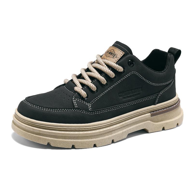 Men's Tooling Shoes 2024 Autumn and Winter New Versatile Outdoor Big Head Tooling Shoes Platform Non-slip Kick Not Rotten Martin Shoes