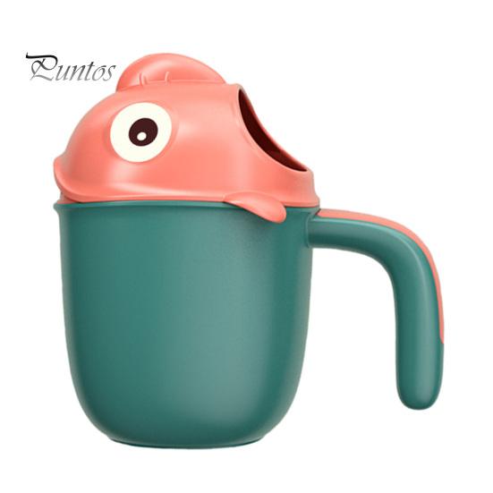 

Детская ванночка для ополаскивания волос и тела с удобной ручкой в форме мультяшного животного, успокаивающая игрушка для купания с эффектом тропического душа для детей зелёный/оранжевый