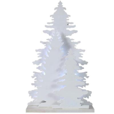 3D Wooden Christmas Tree with LED, Battery Powered