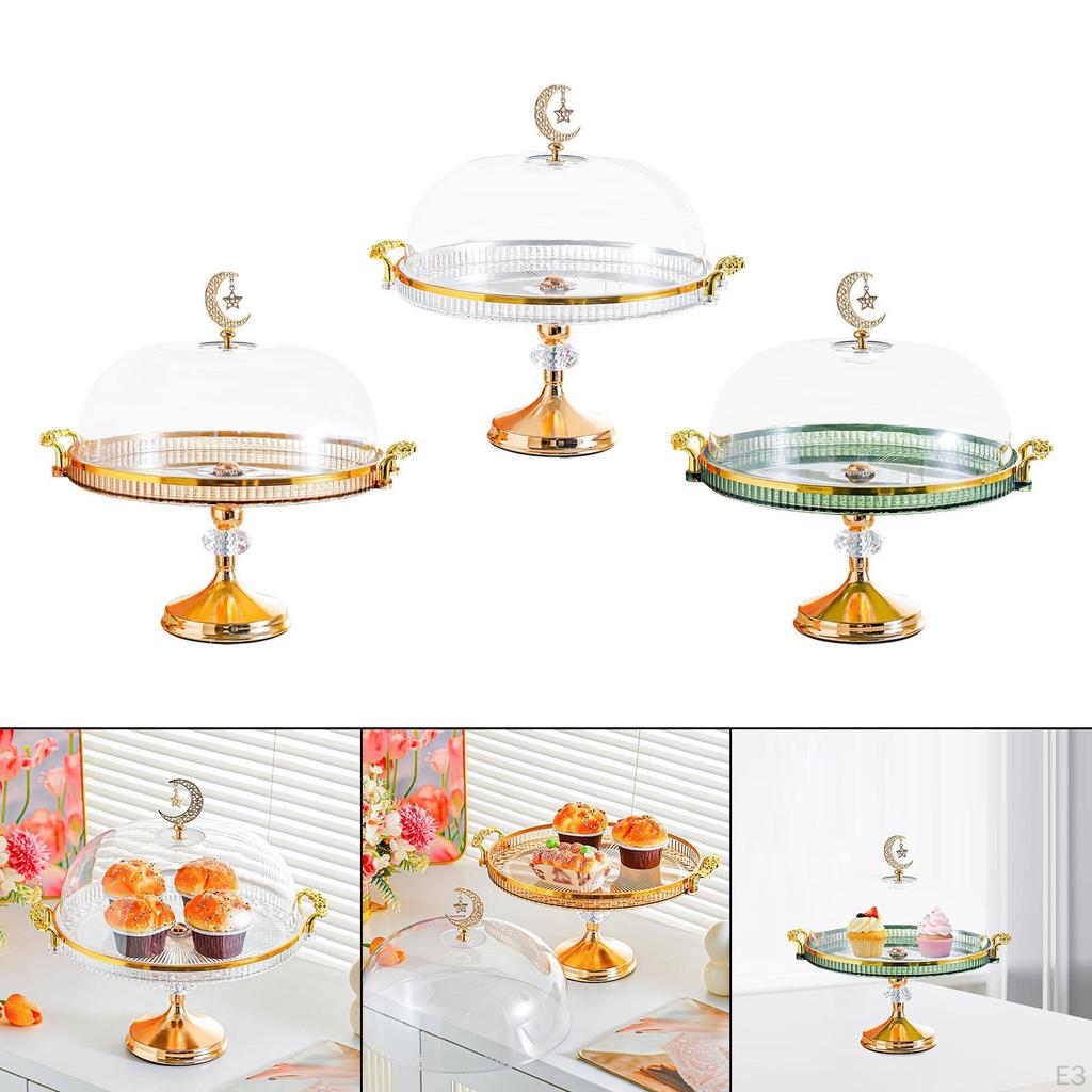 Cake Display Case with Lid, Dustproof, Versatile, for Kitchen And Restaurant.