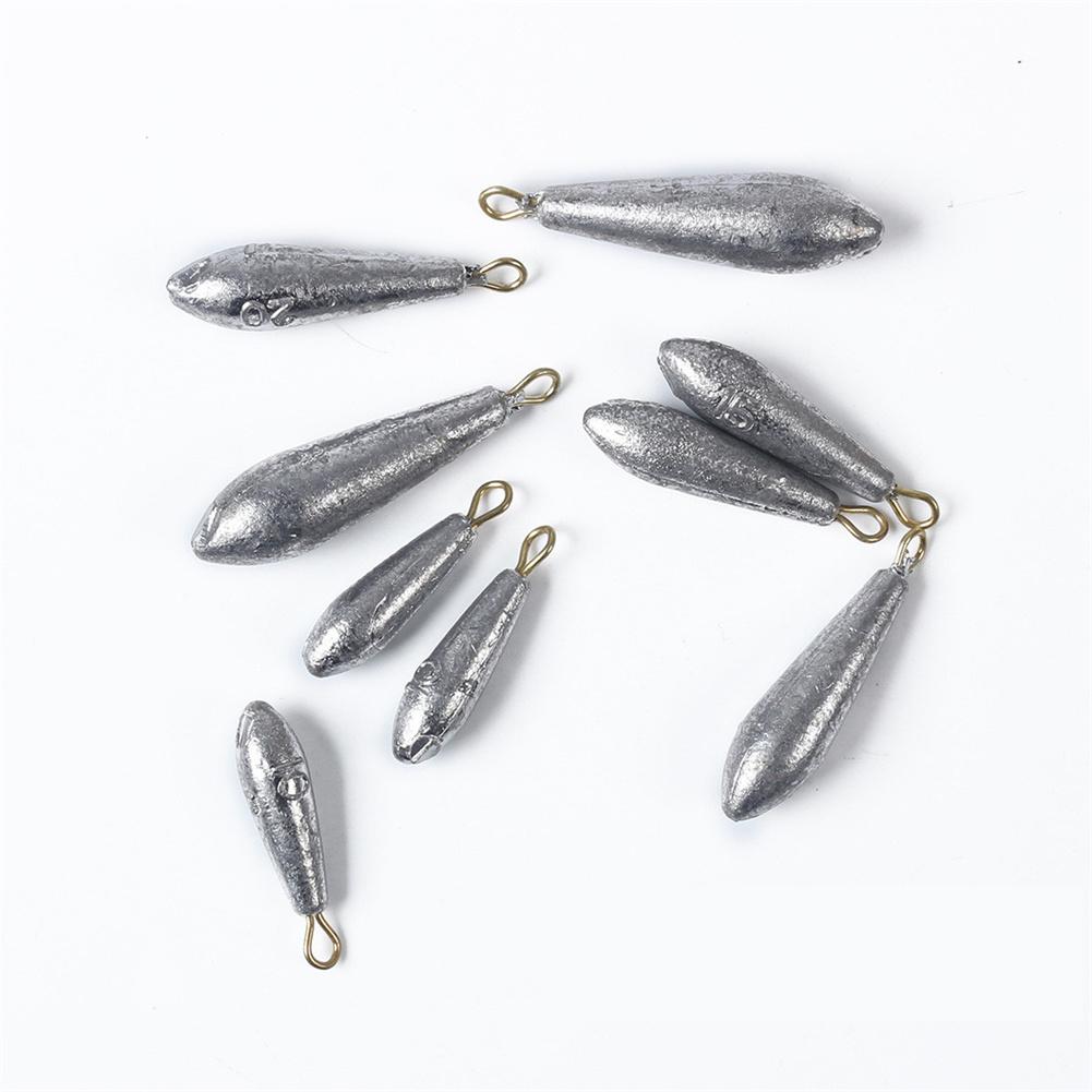 Gota de Lluvia Forma Aerodinámica Pesos de Pesca Plomada de Pesca Para Pesca de Fondo Pesca en el Mar