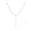 Tassel Advanced Long Necklace for Women Gold Plated Inlay Diamond Necklaces Fashionable Light Luxury Stainless Steel Jewelry
