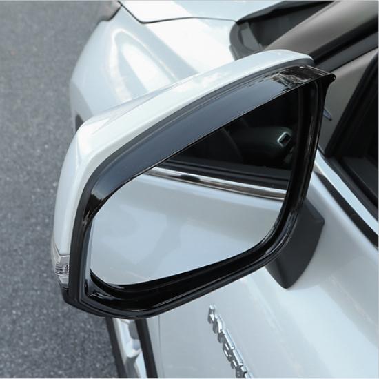 For Toyota RAV4 -2024 Bright Black Mirror Rain Eyebrow Cover