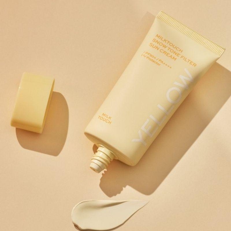 [Padefrei/Tonkorrektur] Schnee-Ton-Up Hautkorrektur Sonnenschutz 50ml 3 Farben (Wählen Sie 1)