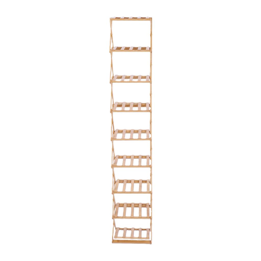 Corner Shoe Rack Multi Tier Foldable Space Saving Wood Shoe Organizer for Home Dormitory Entrance