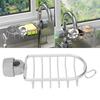 Aluminum and Plastic Sponge Drainer Rack Adjustable Sink Drainer Basket  Home Kitchen Bathroom