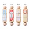 Wooden Rotating Animal Fox Lion Shaped Matching Toy With Grasping And Chewing Features For Early Learning
