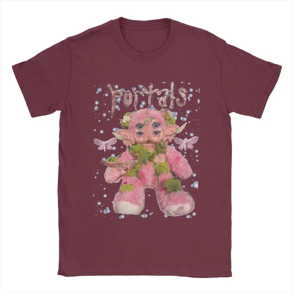 Men's T-Shirts Melanie Martinez Portals Vintage Cotton Tees Short Sleeve T Shirt Crewneck Tops Graphic