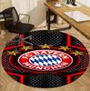 FC Bayern Pattern Round Rug, Indoor/Outdoor Mat, for Picnic, Gameroom, Bedroom, Office, Living Room, Home Decor Carpet, Birthday Gift