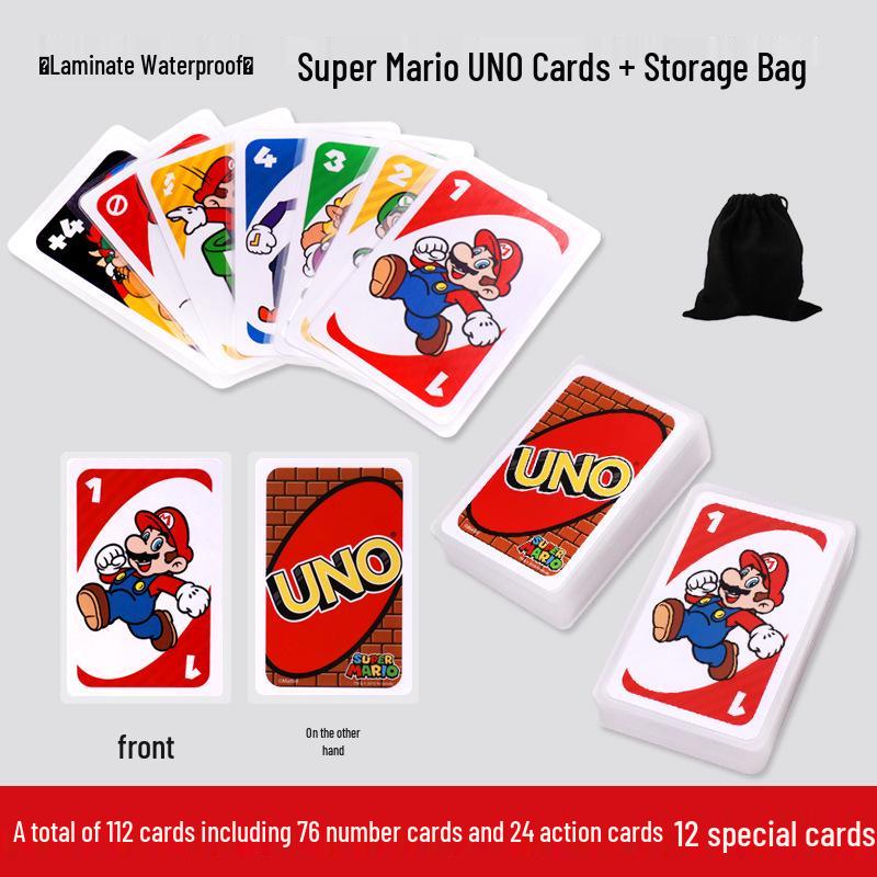 Genuine Mattel UNO Classic Card Game for Multiple Players - Casual Party Poker Table Game