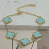 New Shiny Four-leaf Clover Bracelet Five-flower Fashion Sense Hand Jewelry Simple Jewelry