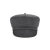 VARZAR Metal Tip Wool Sailor Cap Charcoal