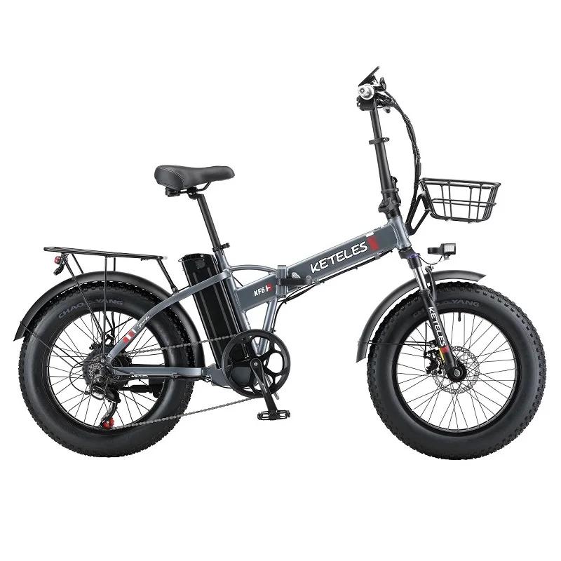 Elektrokolo KETELES 20 palcové skládací elektrokolo Fat Tire 1000W motor 48V 20AH lithiová baterie elektrokolo