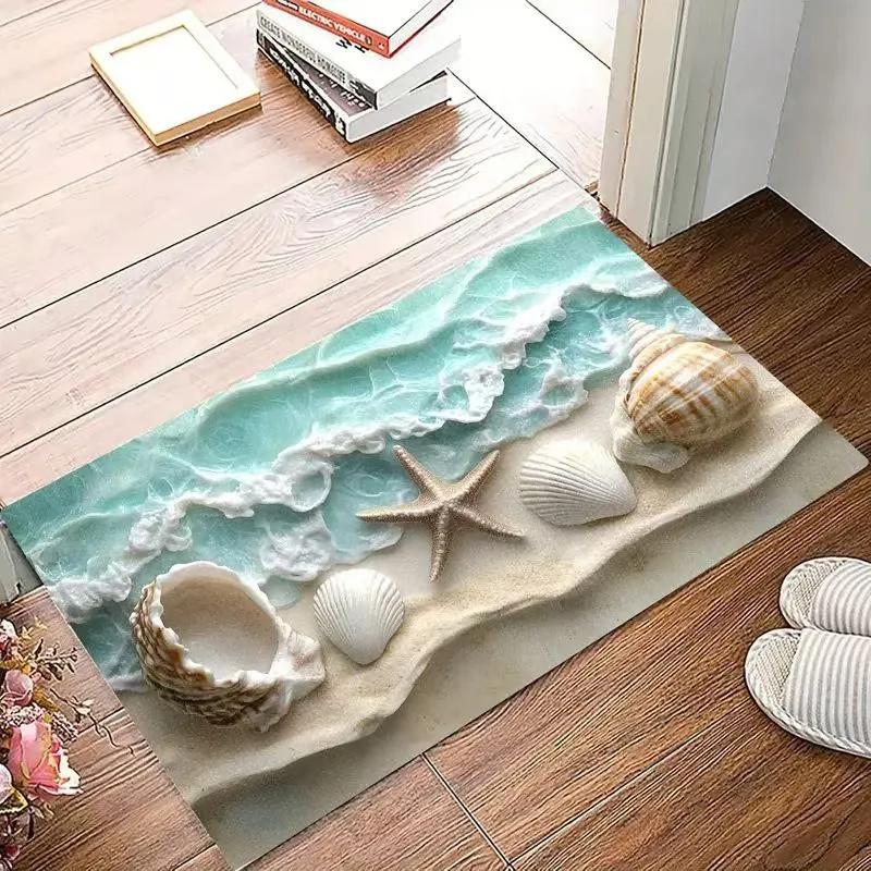 

Bathroom Stain-resistant Mat One size синій