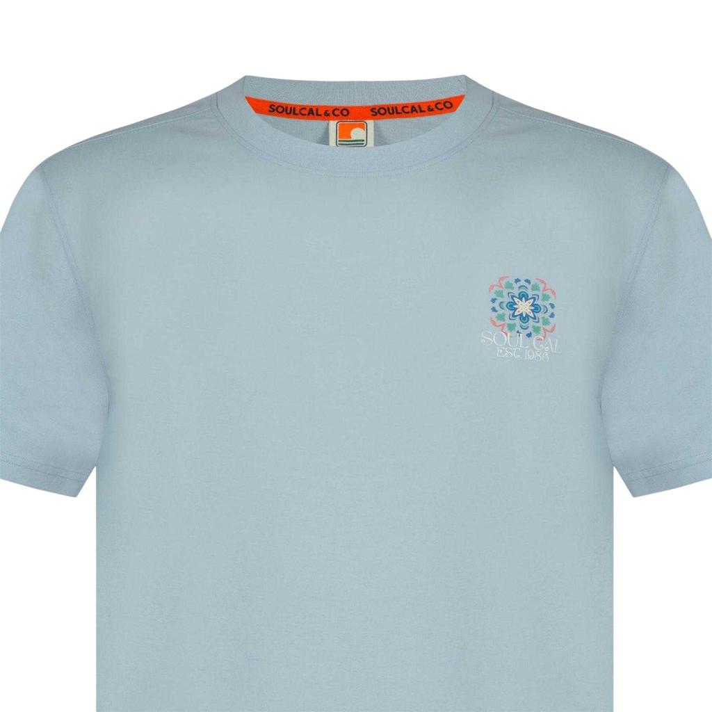 SoulCal Mens Tile Print T-Shirt