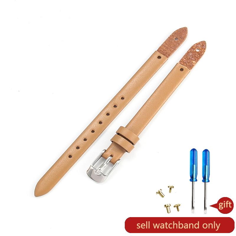 Genuine Leather Bracelet Strap Women Fashion Watchband 8mm Wristband for Fossil ES4340 4119 4000 3745 3861 4026 3862 Watch Band