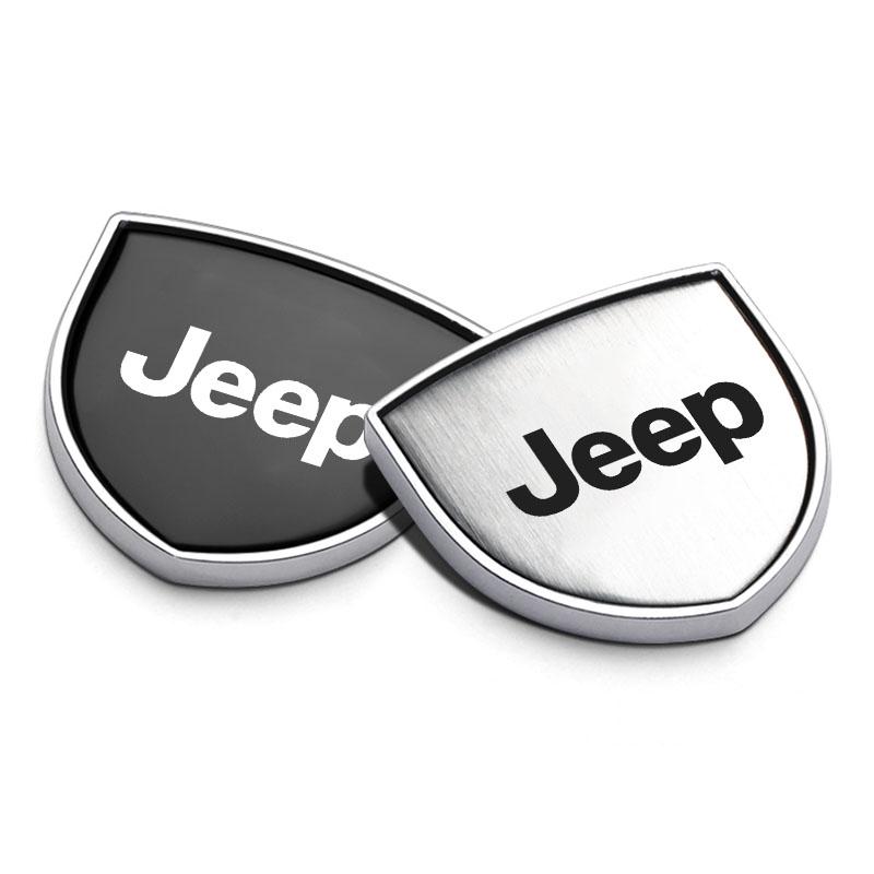 1 ks 3D kovový znak štítu dveří auta odznak na karoserii nálepka styling pro Jeep Grand Cherokee Wrangler Renegade Compass Patriot Liberty