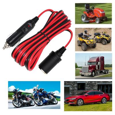 100W 12/24V Auto Zigarette Zigarettenanzünder Verlängerungskabel Buchse Blei Kabel Adapter