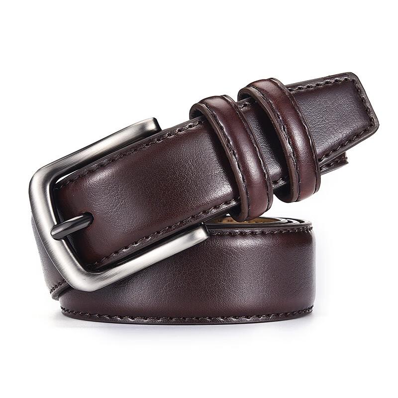 Men's Genuine Leather Belt with Alloy Buckle