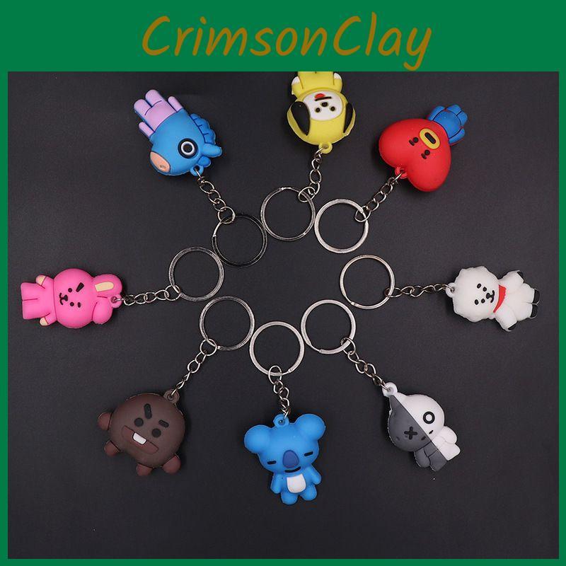 Bt21 Series Key Chain High Quality Pvc Immersive Anime Design Perfect For Fans Collectors