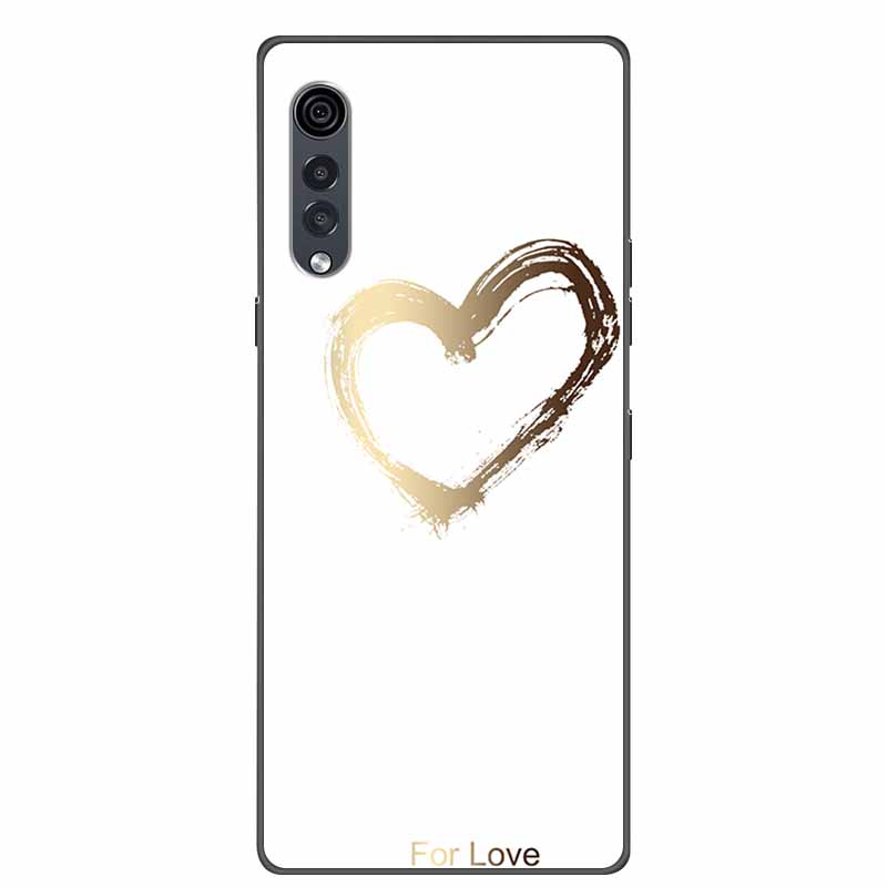 For LG Velvet Luxury Phone Case Black Soft Silicone TPU Back Cover for LGVelvet 5G Funda LMG910EMW Protector Capa Cartoon Coque