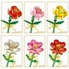 Modello Fiore Bouquet Eterno Blocchi da Costruzione Pianta Decorativa Creativa per Scrivania Casa Assemblare Mattoncini Giocattolo Educativo Regali per Bambine Bambini