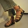 Women's Plus Size New Summer Chunky Sole Open Toe Fashion Beach Roman Sandals European American Style