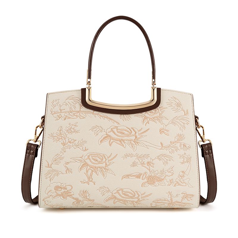 

Fashion Embroider Mother Bag 2025 New Arrival Chinese Style Tote Middle-Aged Lady to Give Mom Practical Gift for Wife