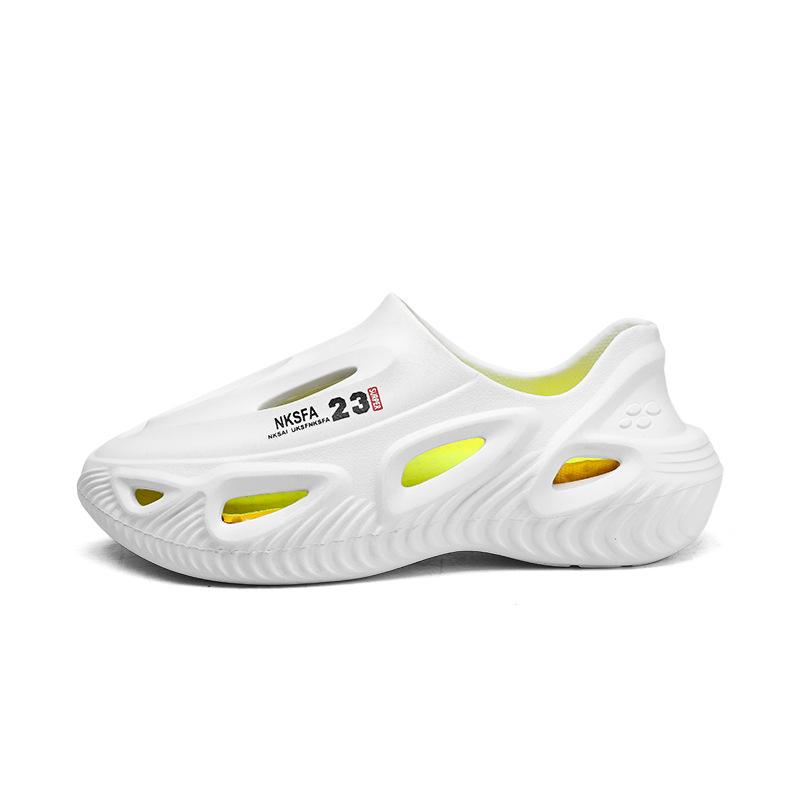 Men'S Hole Shoes Sports Casual Slippers Thick-Soled Non-Slip High Elastic Wear-Resistant Beach Sandals