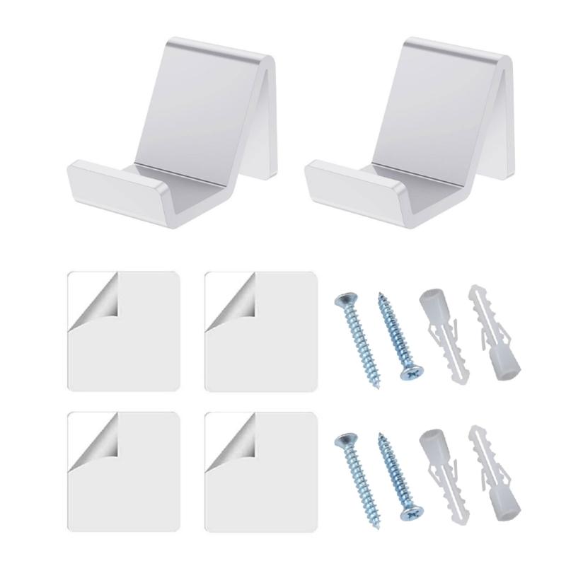 2pcs Sturdy Game Controllers Storage Shelf Convenient Wall Hangings Hook for Game Controllers Headsets Organizers Shelf белый