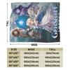 Genshin Impact Game Merch Blankets Ultra-Soft Flannel Throw Blanket Comfortable Plush Thin Quilt