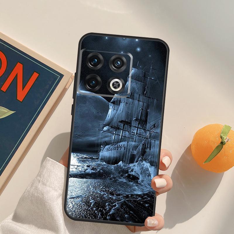 Sailing Pirate Ship Boat Case For OnePlus 12R 13R 13T 10R 15 13 12 11 10T 8T Nord CE 4 3 2 Lite N20 N30 Nord 5 Cover