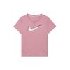 T Shirts Women's Pink Crew Neck Moderate Straight Fit DR7570-630