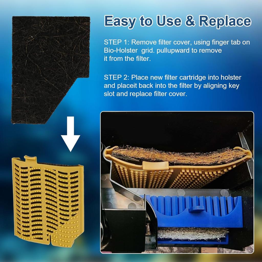Small Aquarium EcoRenew Filter Cartridges Replacement for Aqueon QuietFlow Internal Power Filter with SmartClean Technology 15 Gallon Aquarium, Fish