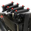 Oil Cooler AN10 Universal British Engine Transmission Oil Cooler Cooling System Aluminum 7/10/13/16/19/25/30 Rows Oil Radiator