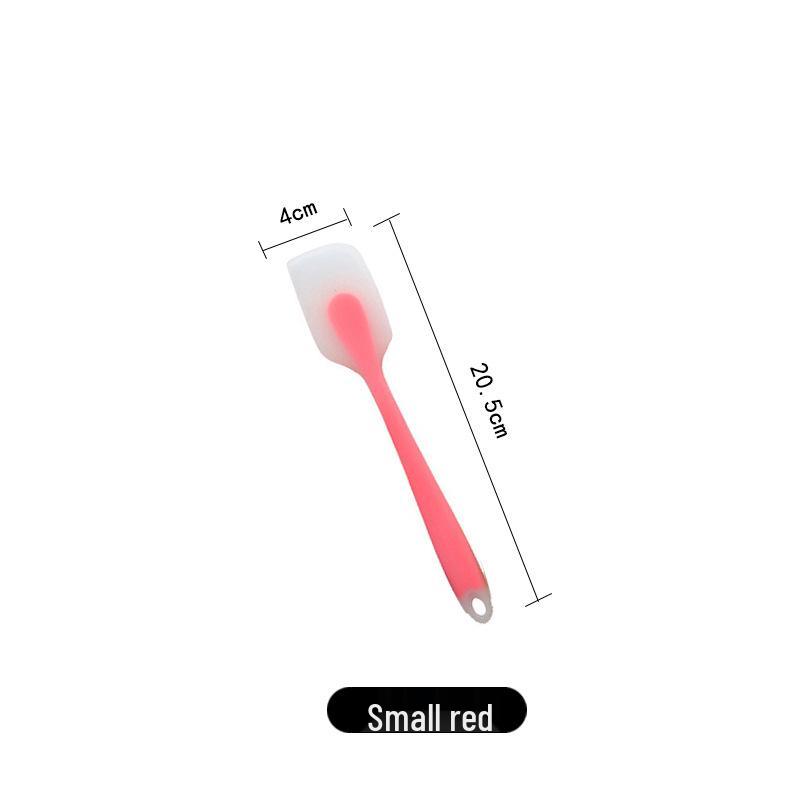 Cake Cream Silicone Spatula Set - Food-Grade, Translucent, Integrated Baking Tool (Small & Large Sizes)