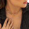 Accessories Hip Hop Trend Pendant Neck Chain Multi-layer Chain Clavicle Necklace Accessories Temperament Round Ball Personality Necklace