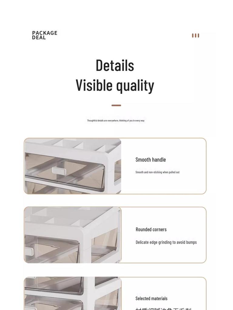 Large Capacity Family Medicine Storage Organizer Drawer Type Cabinet
