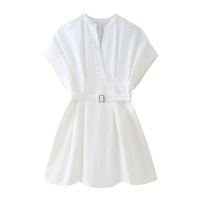 Kaslead New Arrival Women's Clothing Fashion Style Fashion Casual Pleated Short Dress 4043058